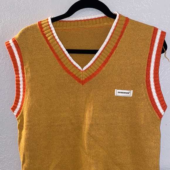 Mustard Sweater Vest - Picture 2 of 3